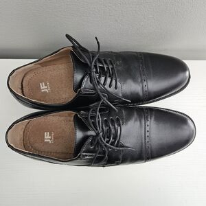 JF J.Ferrar Men's Black Shoes